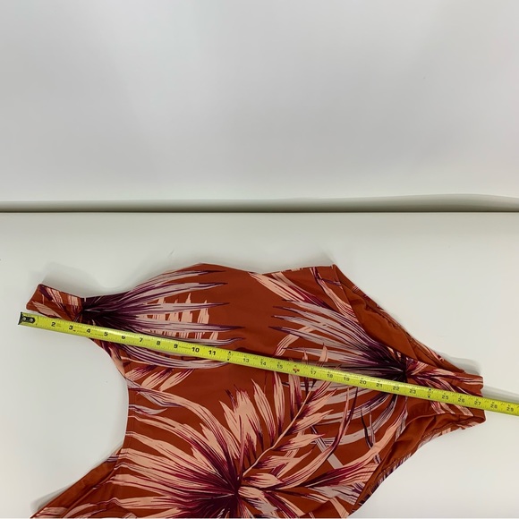 Palisades Beach Club Burnt Ochre Palm Desert One Piece Swimsuit Nwt Size 14W - Picture 13 of 16